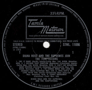 Diana Ross & The Supremes Join The Temptations ‎– Diana Ross & The Supremes Join The Temptations