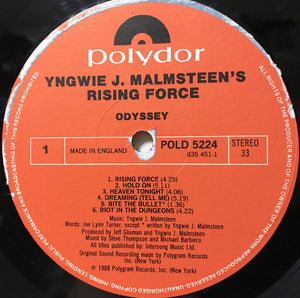 Yngwie J. Malmsteen's Rising Force ‎– Odyssey