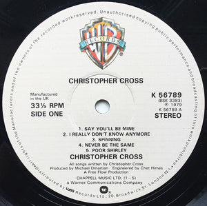 Christopher Cross ‎– Christopher Cross