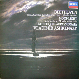 Beethoven*, Vladimir Ashkenazy – Piano Sonatas Moonlight, Pathetique & Appassionata