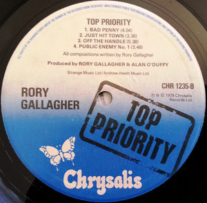 Rory Gallagher ‎– Top Priority