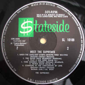 The Supremes ‎– Meet The Supremes