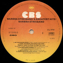 Load image into Gallery viewer, Barbra Streisand ‎– Barbra Streisand&#39;s Greatest Hits