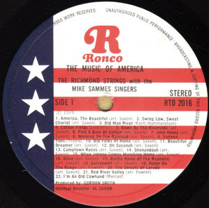 The Richmond Strings With The Mike Sammes Singers* ‎– The Music Of America 1776-1976