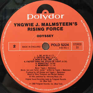 Yngwie J. Malmsteen's Rising Force ‎– Odyssey