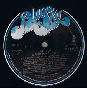 David Johansen ‎– Live It Up