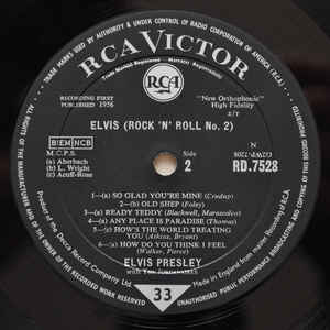 Elvis Presley ‎– Elvis Rock 'N' Roll No.2
