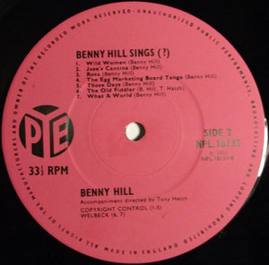 Benny Hill ‎– Benny Hill Sings?