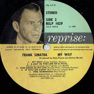 Frank Sinatra ‎– My Way