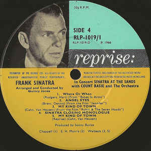 Frank Sinatra ‎– Sinatra At The Sands