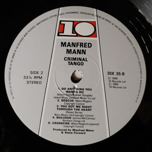 Manfred Mann's Earth Band With Chris Thompson ‎– Criminal Tango