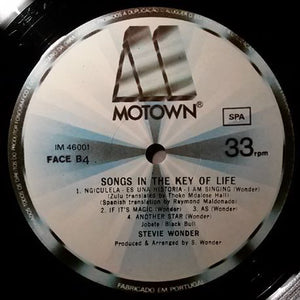 Stevie Wonder ‎– Songs In The Key Of Life