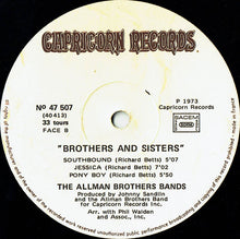 Load image into Gallery viewer, The Allman Brothers Band ‎– Brothers And Sisters