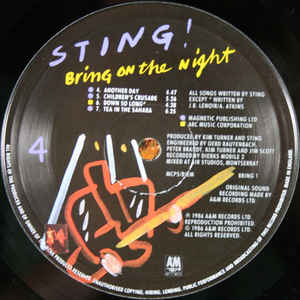 Sting ‎– Bring On The Night