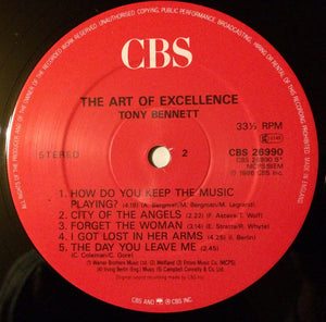 Tony Bennett ‎– The Art Of Excellence