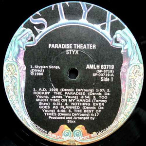 Styx ‎– Paradise Theatre