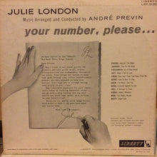 Load image into Gallery viewer, Julie London ‎– Your Number Please