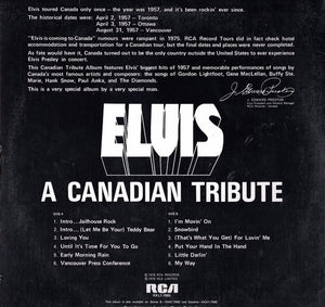 Elvis Presley ‎– A Canadian Tribute