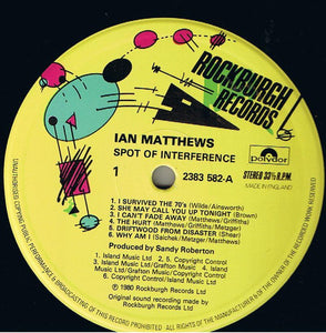 Ian Matthews* ‎– Spot Of Interference