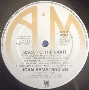 Joan Armatrading ‎– Back To The Night