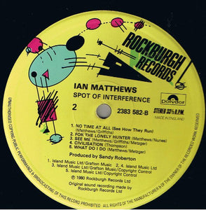 Ian Matthews* ‎– Spot Of Interference