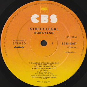 Bob Dylan ‎– Street-Legal