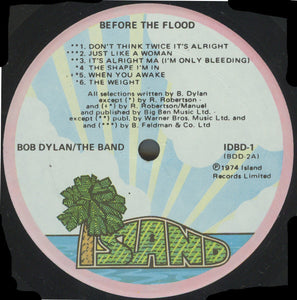 Bob Dylan / The Band ‎– Before The Flood