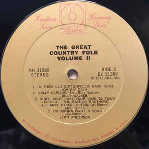 Various ‎– The Great Country Folk Volume 2