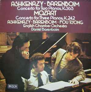 Mozart*, Ashkenazy*, Barenboim*, Fou Ts'Ong, English Chamber Orchestra - Concerto For Two Pianos, K.365, Concerto For Three Pianos, K.242 (LP, Album)