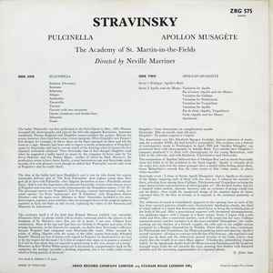 Stravinsky*, Academy Of St. Martin-In-The-Fields*, Neville Marriner* - Pulcinella / Apollon Musagète (LP, RP)