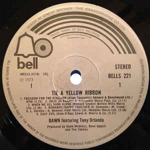 Dawn (5) ‎– Tie A Yellow Ribbon