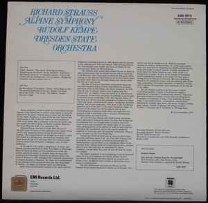 Richard Strauss / Rudolf Kempe / Dresden State Orchestra* - Alpine Symphony (LP, Album, Quad, SQ)