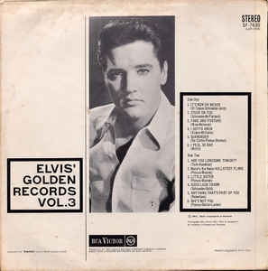 Elvis Presley ‎– Elvis' Golden Records, Vol. 3