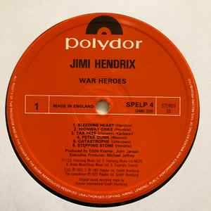 Jimi Hendrix - War Heroes (LP, Album, RE)