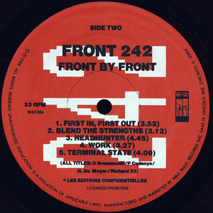 FRONT 242 - FRONT BY FRONT ( 12" RECORD )