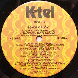 The Nigel Brooks Singers ‎– 20 Songs Of Joy