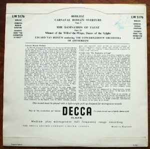 Berlioz* – Eduard van Beinum, The Concertgebouw Orchestra Of Amsterdam* - Carnaval Romain / The Damnation Of Faust (10