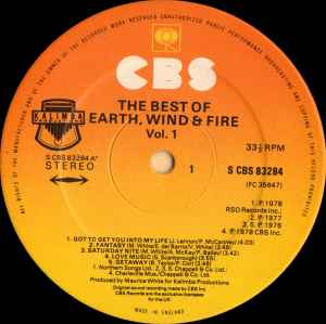 Earth, Wind & Fire – The Best Of Earth, Wind & Fire Vol. I
