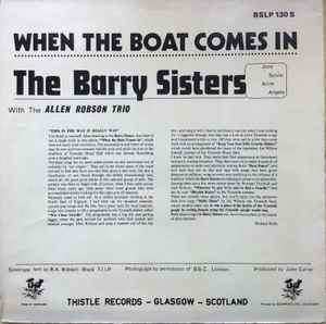 The Barry Sisters With The Allen Robson Trio – When The Boat Comes In