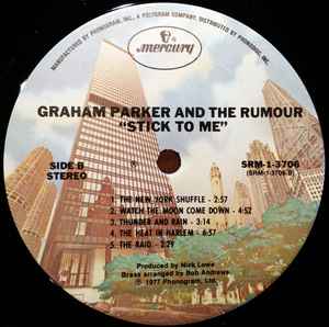 Graham Parker And The Rumour - Stick To Me (LP, Album, Ter)