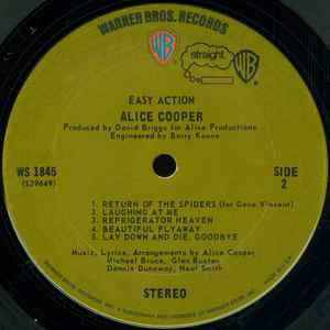 Alice Cooper - Easy Action (LP, Album, RE, Ter)