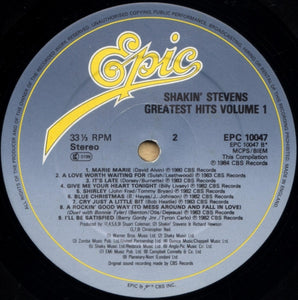 Shakin' Stevens – Greatest Hits Volume 1