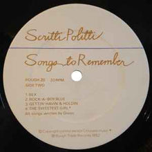 Load image into Gallery viewer, Scritti Politti - Songs To Remember (LP, Album)