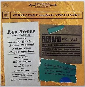 Stravinsky* - Stravinsky Conducts Stravinsky (Les Noces / Renard / Ragtime For Eleven Instruments) (LP, RE, 180)