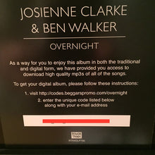 Load image into Gallery viewer, JOSIENNE CLARKE AND BEN WALKER - OVERNIGHT ( 12&quot; RECORD )