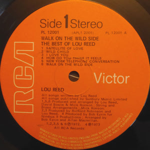 Lou Reed - Walk On The Wild Side - The Best Of Lou Reed (LP, Comp, Ora)