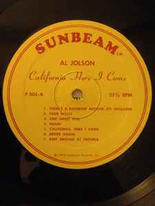 Al Jolson – California, Here I Come