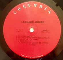 Load image into Gallery viewer, Leonard Cohen ‎– Songs Of Leonard Cohen