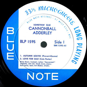 CANNONBALL ADDERLEY - SOMETHIN' ELSE ( 12" RECORD )