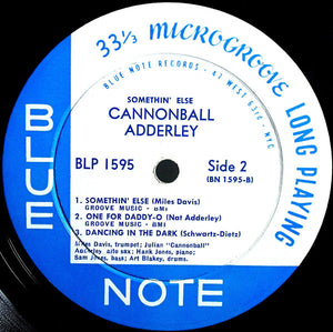 CANNONBALL ADDERLEY - SOMETHIN' ELSE ( 12" RECORD )